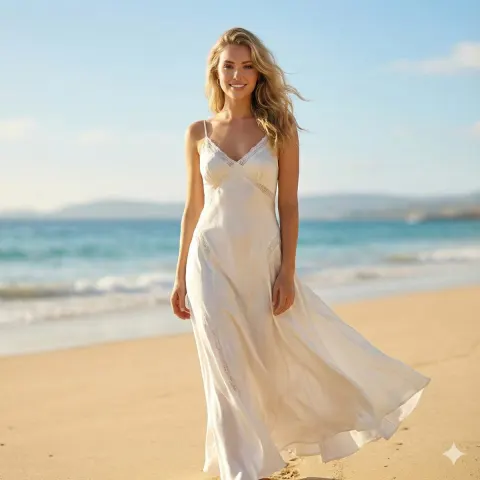 Sunny Beach Fashion Portrait
