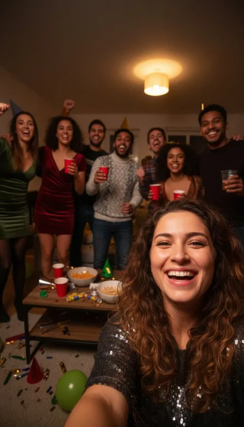 NYE Friends Group Selfie