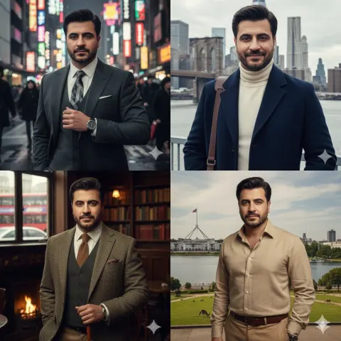 Global Style Portrait Collage