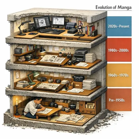 Manga Evolution Through Ages