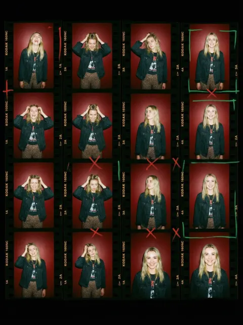 Film Contact Sheet Fashion Snapshots