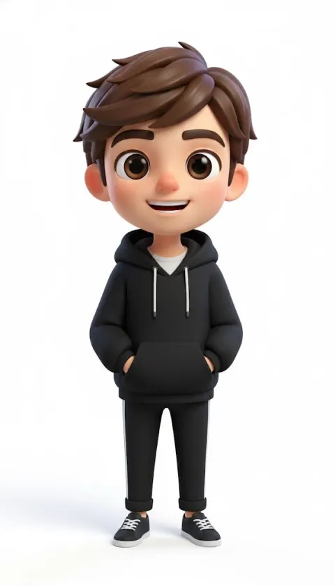 Pixar Style American Passerby