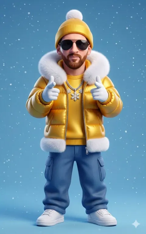 Golden Streetwear Winter Character