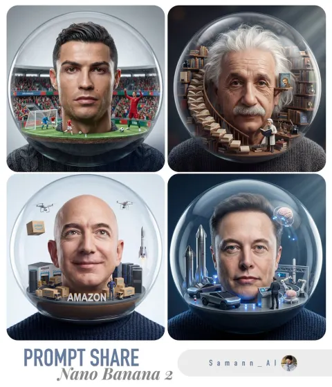 Bubble Diorama Portrait Wonder