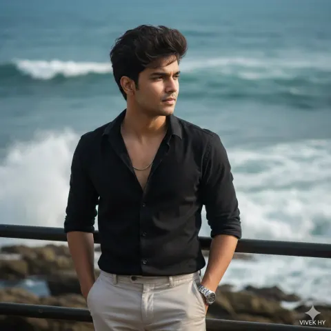 Cinematic Coastal Male Portrait