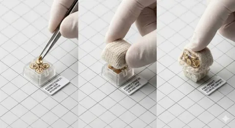 Gear Keycaps Assembly Art