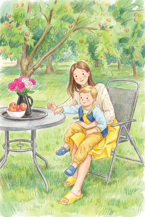 Whimsical Colored Pencil Watercolor Portrait