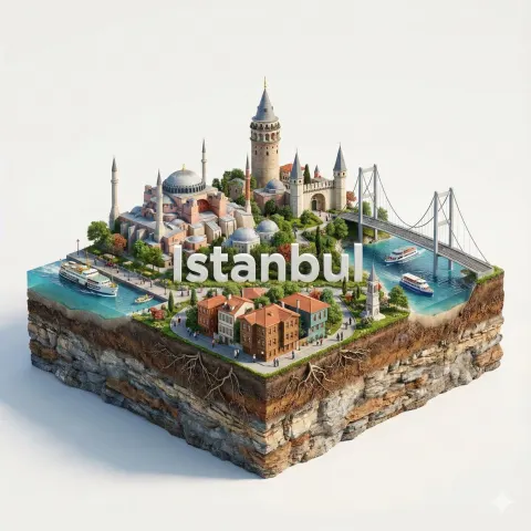 Istanbul 3D Fairytale Cityscape