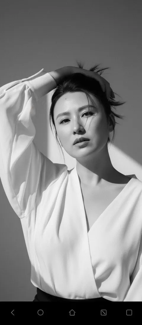 Black White Fashion Portrait
