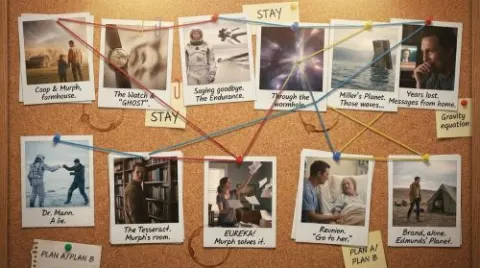 Turn movie into a series of Polaroid photos pinned to a cork board