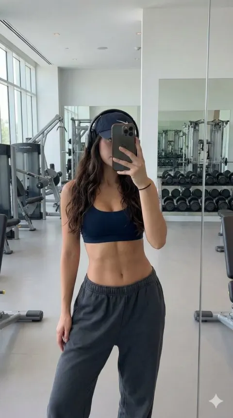 Gym Mirror Selfie Confidence