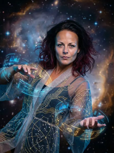 Celestial Archivist in Zero Gravity