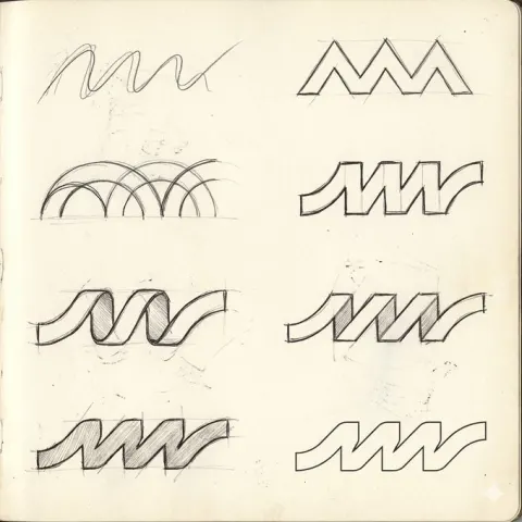 Restore sketches from logo
