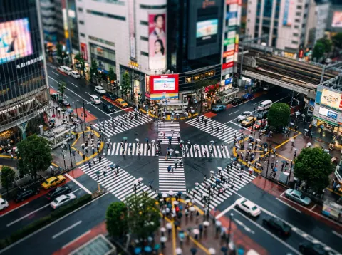 Perfect Isometric Tilt Shift Photo