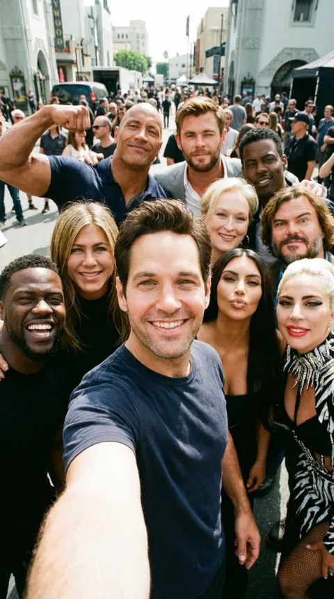 Paul Rudd Celebrity Selfie