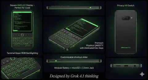 Vibe Coder Keyboard Phone