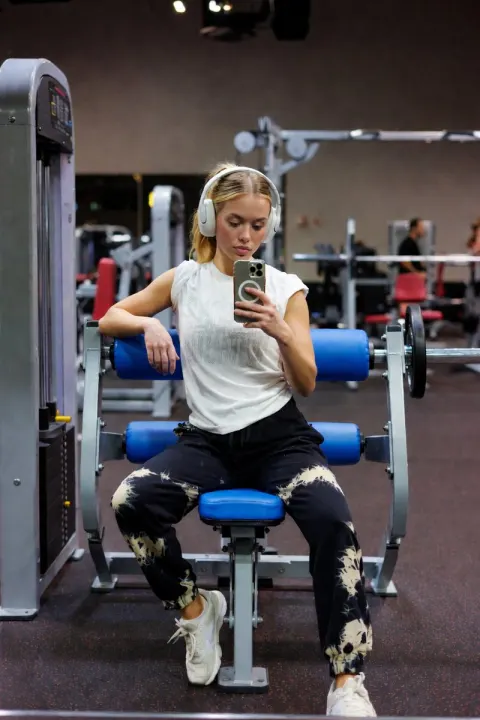 Gym Mirror Selfie Portrait