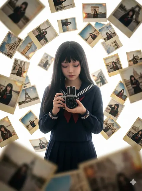 Surreal Floating Self-Portraits Dream