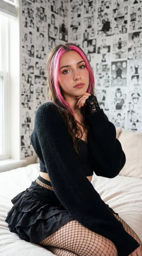 Manga Bedroom Fashion Portrait