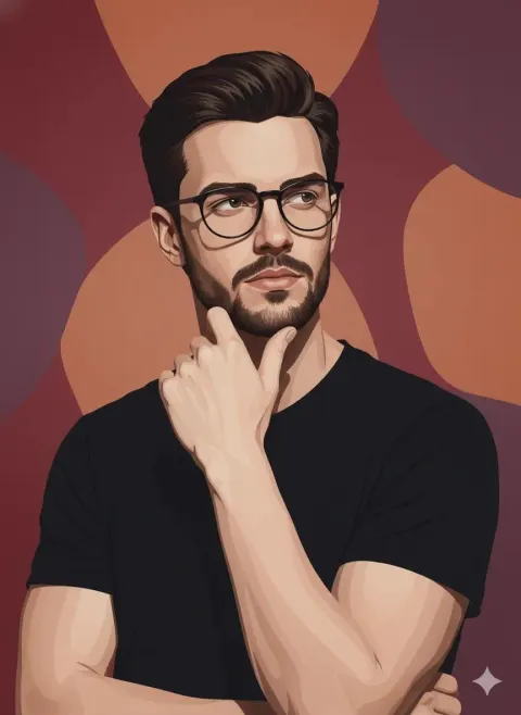Bold Vector Confidence Portrait