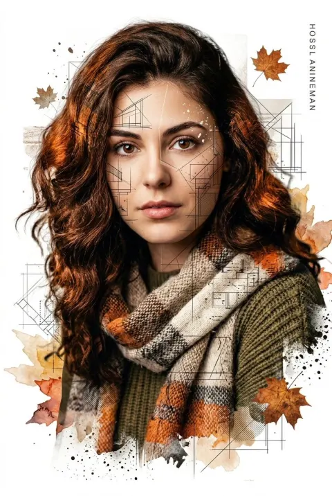 Autumn Portrait Art Poster