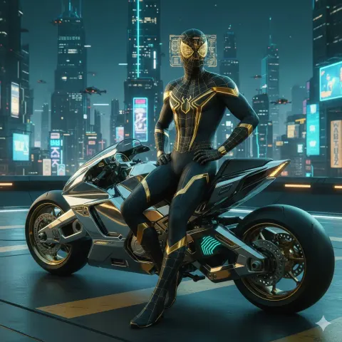 Luxury Cyberpunk Spider-Man