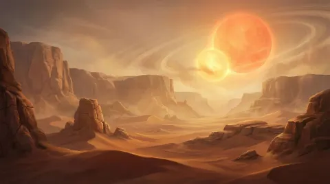 Cinematic Fantasy Game Environment Illustration