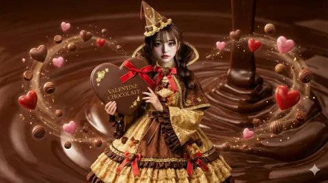 Wizard Making Valentine's Day Chocolate