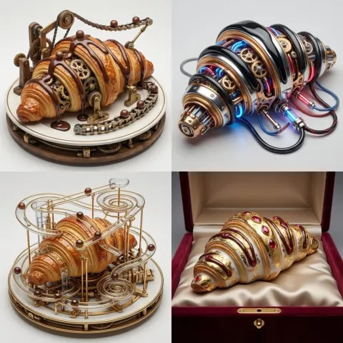 Surreal Food Art Grid