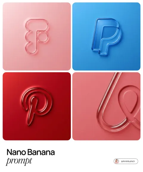 3D Embossed Glossy Brand Logo
