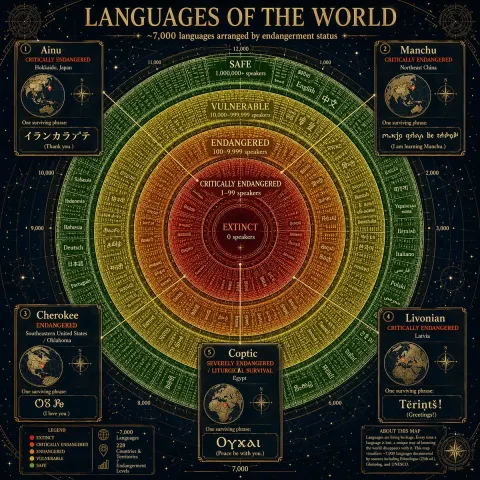 Endangered Languages Infographic