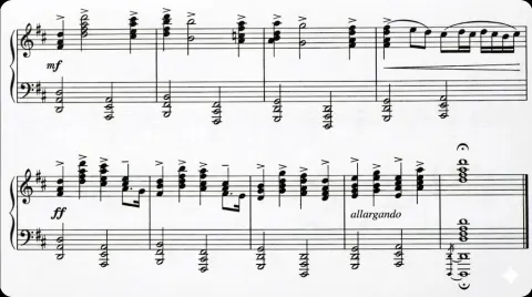 Sheet Music to Beautiful Images