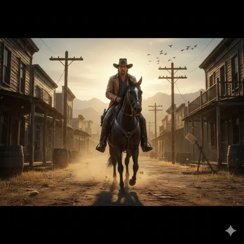 Lone Rider Dusty Frontier
