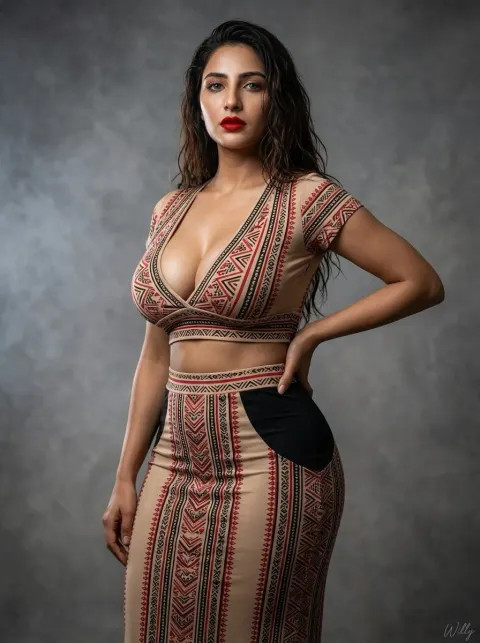 Ethnic Fashion Studio Portrait