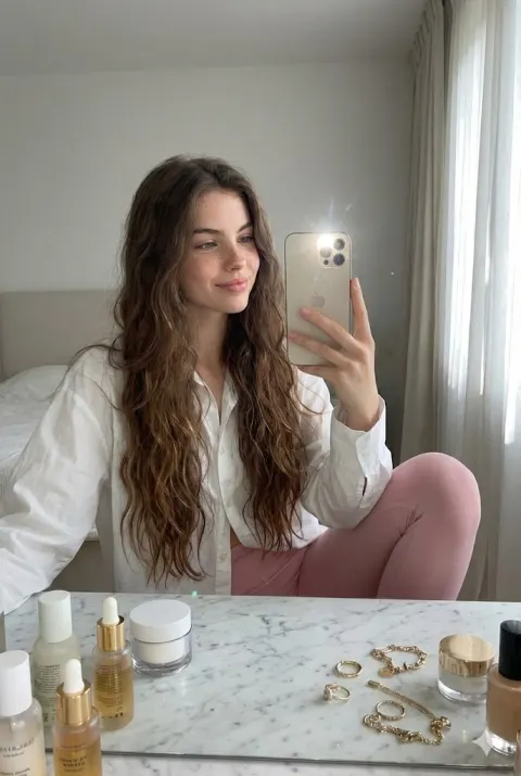 Morning Vanity Mirror Selfie