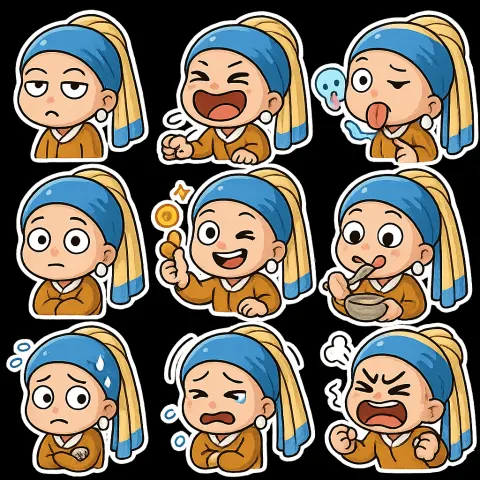 Chibi Character Sticker Pack