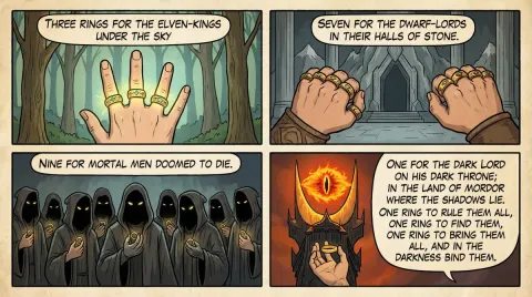 Cute One Ring Poem Comic