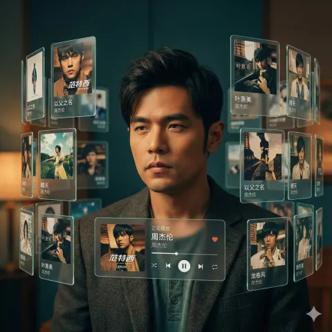 Singer AR Floating Card Effect
