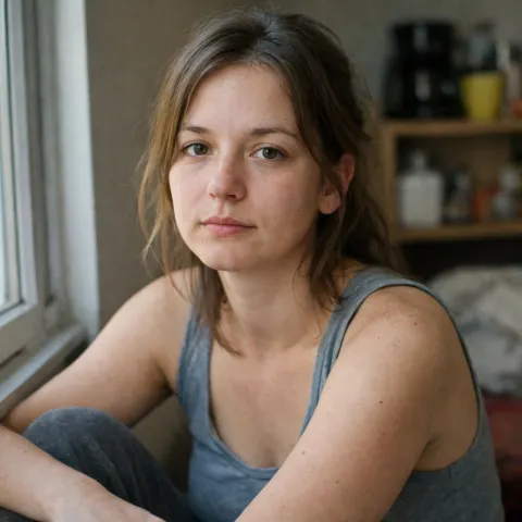 Candid Window Portrait No Makeup
