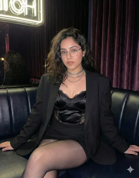 Neon Night Glamour Portrait