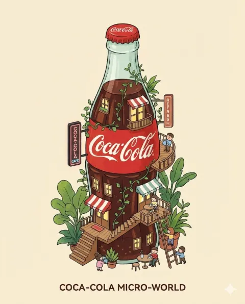 Soda Bottle Becomes Miniature City