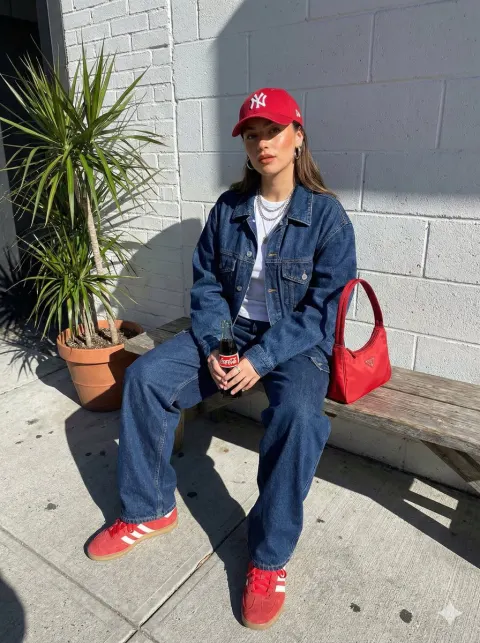Urban Street Fashion Girl Portrait