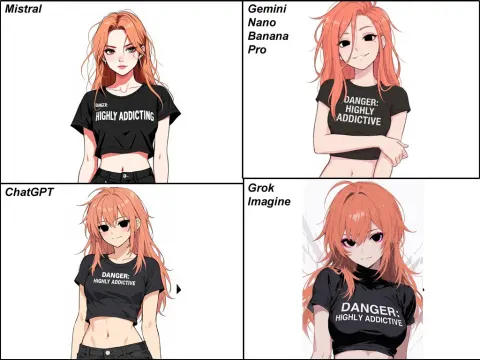 Trendy Anime Egirl Smug Expression