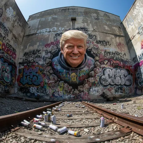 Breaking Out Graffiti Mural Art