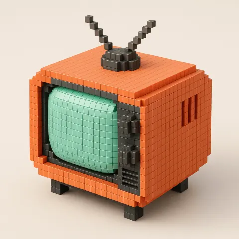Voxel Style 3D Icon Conversion