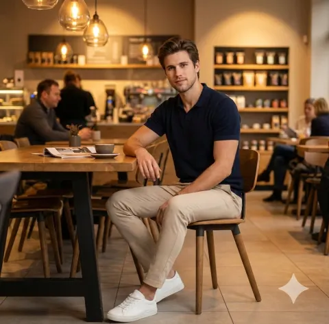 Premium Cafe Lifestyle Portrait