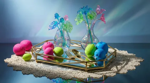 Maximalist Tabletop Art Aesthetic