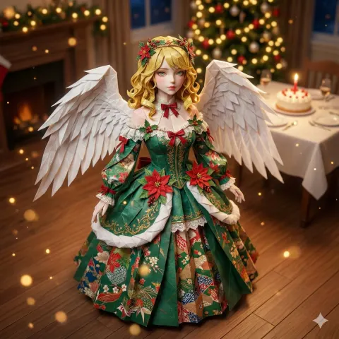 Chiyogami Origami Art Style