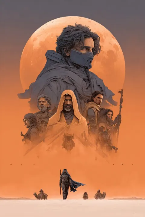 Dune Desert Mobis Poster