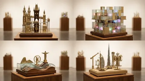 Kinetic City Sculptures Grid